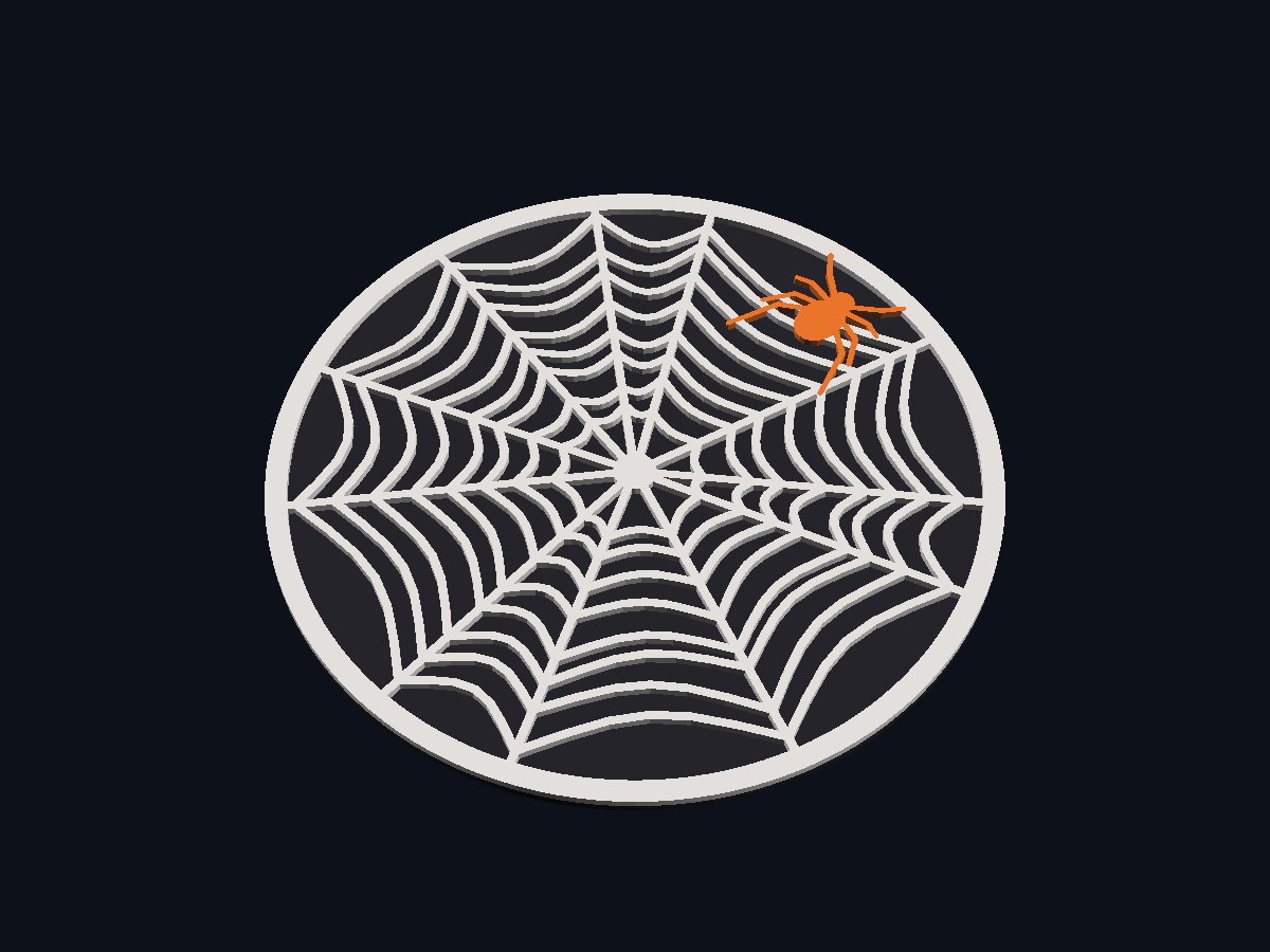 Spinnennetz-Untersetzer (4er-Set)