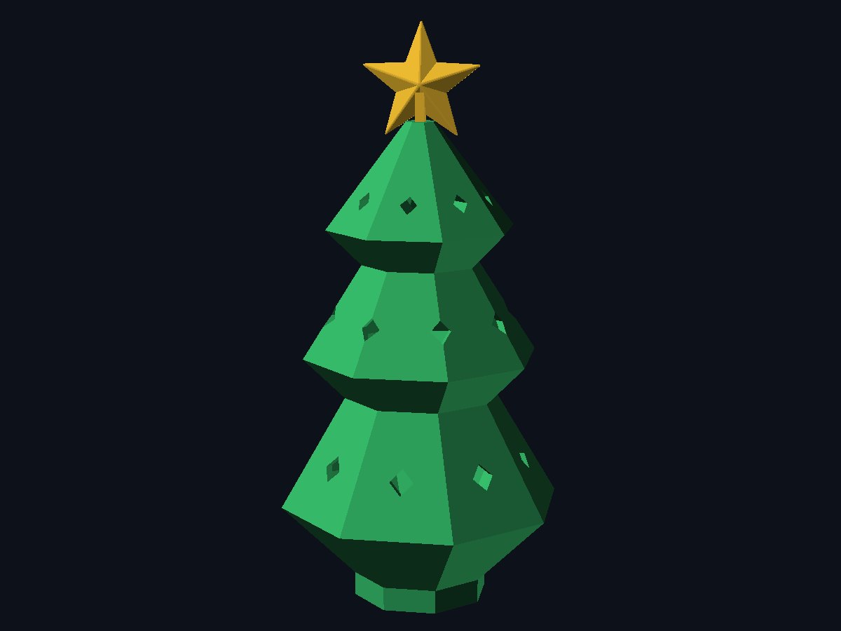 Weihnachtsbaum-Windlicht